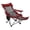 Red, variant on Camping Recliner Camping Lounge Chair, Backpacking Folding Chair with Headrest, Footrest and Storage Bag for Outdoor Camping, BBQ, Large Weight Capacity