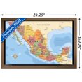 thumbnail image 2 of Map - Mexico Wall Poster, 22.375" x 34" Framed, 2 of 4
