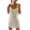 White Dress, variant on Summer Mini Dress for Women Sale Solid Color Boho Beach Fit Scoop Neck Sundress for Girls Drawstring Backless Leisure Vintage Holiday Sleeveless White S