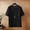 Black, variant on Men's Summer Solid Color Round Neck Linen Short Sleeved T Shirt Japanese Big Yards Casual Versatile Design for Everyday Wear
