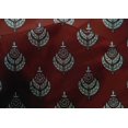 thumbnail image 4 of oneOone Cotton Silk Fabric Leaves & Floral Block Print Fabric BTY 42 Inch Wide, 4 of 4