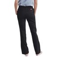 thumbnail image 2 of Dickies Womens Slim Fit Bootcut Stretch Twill Pants, 10 Regular, Black, 2 of 2