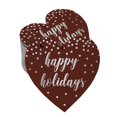 thumbnail image 1 of Inkdotpot Real Silver Foil Happy Holiday Tag Favor Hang Paper Tag 50 Pieces, 1 of 6