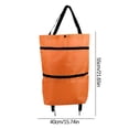 thumbnail image 3 of RXIRUCGD Collapsible Trolley Bags Folding Shopping Bag with Wheels Foldable Shopping Cart Reusable Shopping Bags Grocery Bags Shopping Trolley Bag on Wheels, 3 of 5