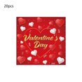 thumbnail image 1 of Valentine’s Day Tableware Set, 20-Piece Paper Plates Cups Napkins Tablecloth, Disposable Heart Pattern Party Supplies for Romantic Dinner and Holiday Gatherings, 1 of 6