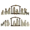 thumbnail image 3 of 12pcs/set Nativity Sculpture Figurine Miniatures Religious Gift Decor Christmas Decor, 3 of 6