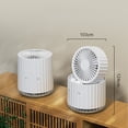 thumbnail image 4 of Zenithome Foldable Misting Fan 10In Rechargeable for Office, Home & Outdoor, 3 Wind Gears & Soft Light, Smooth Touch In Cool Gray, 4 of 9