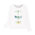thumbnail image 4 of RXIRUCGD Chemises à Manches Longues pour Filles, Col Rond Mignon, Blouses Décontractées Élégantes (Blanc, Taille : 13 Ans), 4 of 5