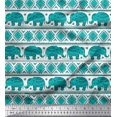 thumbnail image 1 of Soimoi Rayon Fabric Aztec & Tribal Elephant Ethnic Fabric Prints By Yard 56 Inch Wide, 1 of 3