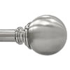 Better Homes & Gardens 1” Brushed Nickel Ball Adjustable Curtain Rod, 42”-120”