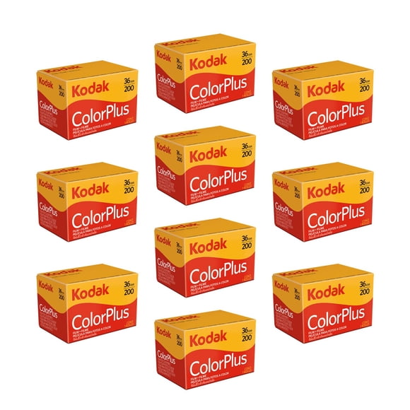 Kodak colorplus 200 asa 36 exposure (10 Rolls) Pack of 1