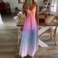 thumbnail image 2 of RKSTN Robe d'Été pour Femmes, Robe d'Été Décontractée et Tendance pour Femmes avec Poches, Sans Manches, Imprimé en Dentelle, Col en V, Robes de Plage, Robes Grande Taille pour Femmes, 2 of 5