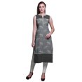 thumbnail image 1 of Bimba Kurtis Sans Manches pour Femmes, Kurta Droite Imprimée pour Femmes, Haut Indien, Grand, 1 of 5