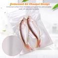 thumbnail image 4 of Amdohai 100 PCS Vacuum Sealer Bags Vacuum Sealer Storage Bags Dry & Moist Food Saver Accessories Pre-cut Bag, Single Embossed Surface (6.7 x 9.8in), 4 of 8