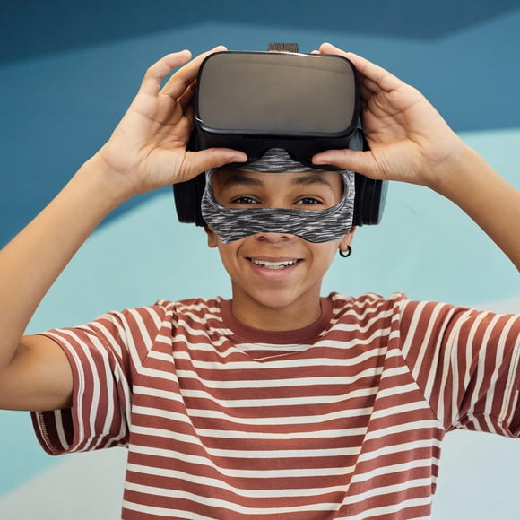 PAMINGONO Housses de Casque VR Noir Matériau Élastique Ajustement Facile pour Divertissement VR Lot de 1
