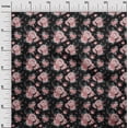 thumbnail image 3 of oneOone Polyester Spandex Black Fabric Florals Fabric For Sewing Printed Craft Fabric By The Yard 56 Inch Wide, 3 of 4