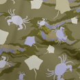 thumbnail image 1 of oneOone Polyester Spandex Olive Green Fabric Sea Craft Projects Decor Fabric Printed By The Yard 56 Inch Wide, 1 of 4