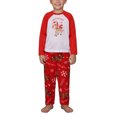 thumbnail image 2 of Kmbangi Christmas Family Pajamas Set, Deer Print Round Collar Tops+Trousers, 2 of 9