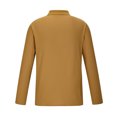 thumbnail image 3 of Jalioing Men's Collared Shirt Long Sleeve Button Golf Shirts Business Casual Ribbed Stretchy Pullover Tee, 3 of 5