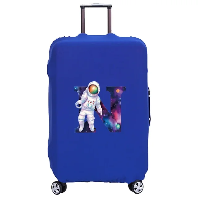 Luggage Cover Washable Case Cover Protective Case Scratch Proof Case Cover Suitable for Astronaut Print Pattern Fits 18-32 Inch 8astronaut letter N M