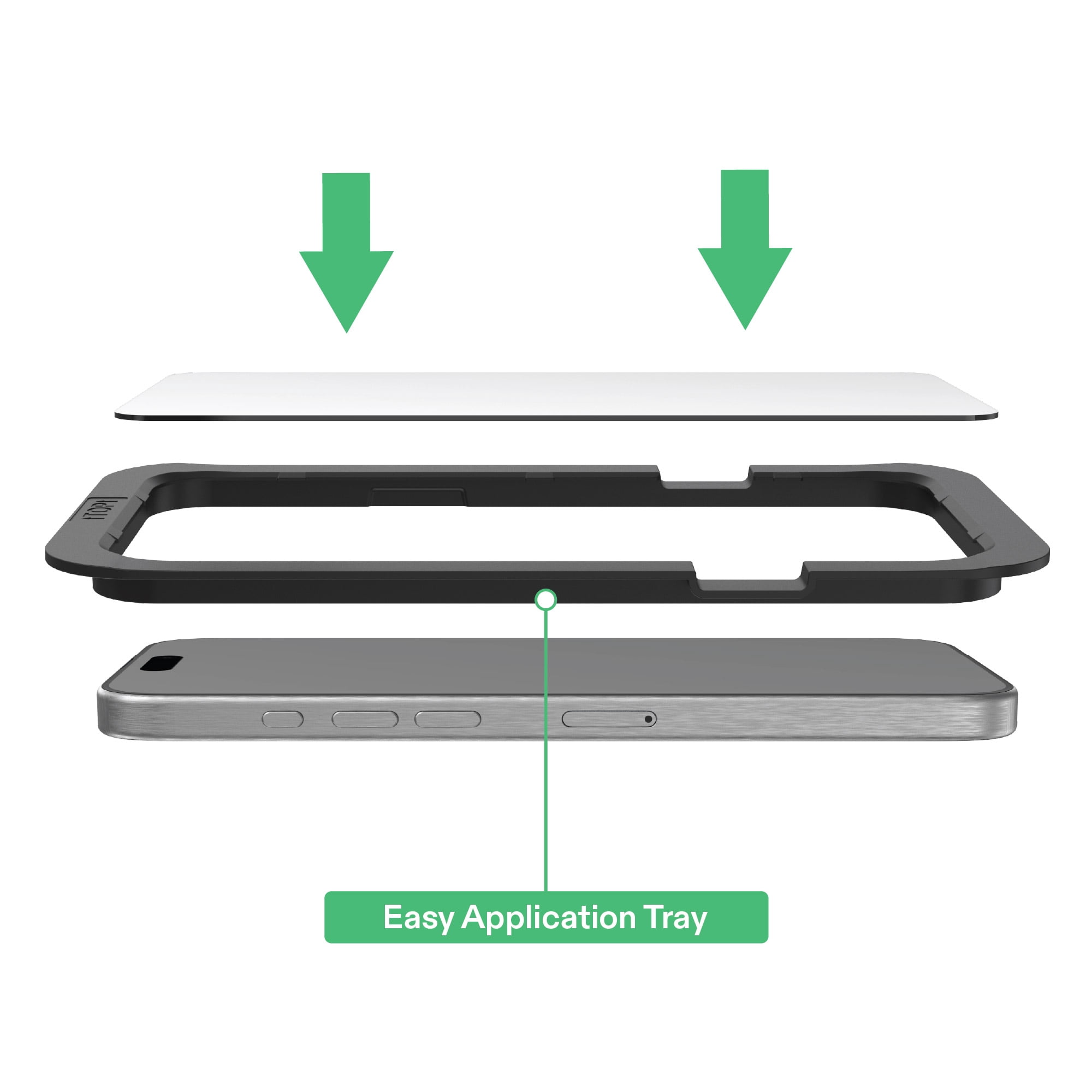 Coque de téléphone compatible avec MagSafe (Clair) et protecteur d'écran en verre avec plateau d'application facile pour iPhone 17e / iPhone 16e / iPhone 15 / iPhone 14 / iPhone 13