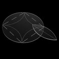 thumbnail image 3 of GUOOL Clear Quilt Circle Template Round Acrylic Mosaic Tool Reusable Quilting Template 8inch, 3 of 9