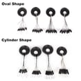 thumbnail image 3 of Graflsoa 10-Pack Bulk Fishing Rubber Stoppers, 6-Piece Sets, Large Black Round Head, Lightweight & Durable for All Water Types, 3 of 5