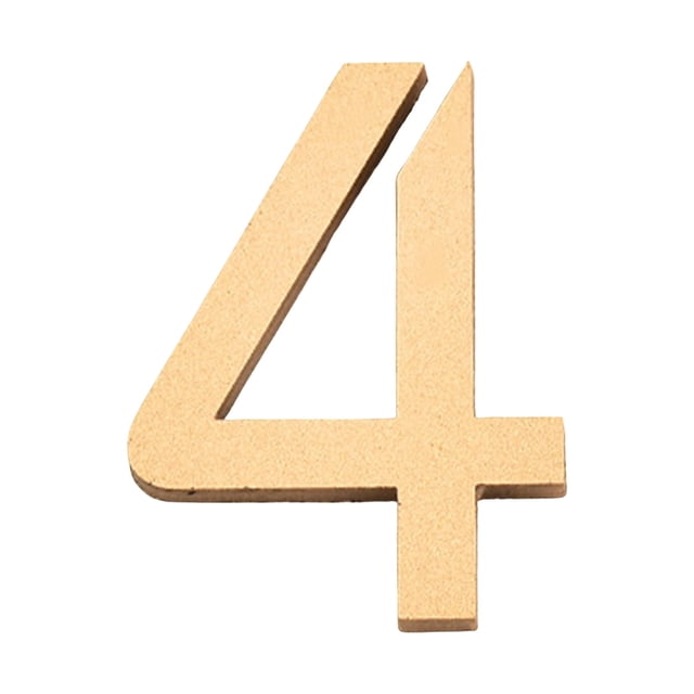 Yhmxh Home Decor,Stickers,Wall Decor, 7CM Acrylic Gold Number Plates For Elegant And Stylish Decor Gold Digital Signage