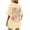 Beige, variant on MHFRRA Womens Tshirt T Shirt Beach Oversized Graphic Tees for Women Baggy Shirts Summer Tops Trendy Size XXL