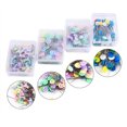 thumbnail image 3 of 100Pcs Plastic Flat Head Pins Straight Straight Quilting Pins Quilting Pins Mixed Color DIY Sewing Needles, Light Color Flower, 3 of 8