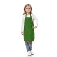 thumbnail image 1 of TOPTIE Kids Aprons with Pocket & Adjustable Strap, Child Chef Bib Apron for Kitchen Cooking Baking Painting-Kelly Green-XXL, 1 of 8