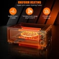 thumbnail image 3 of AKDSteel Pizza Oven Indoor Electric Countertop Commercial Pizza Maker, Stainless Steel Pizza Cooker Machine With Pizza Stone And Adjustable Timer/Temperature For Home Kitchen Or Food Truck, 3 of 7