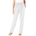 thumbnail image 1 of DPTALR Fall Women Casual Comfortable Pure Colour Elastic Waist Plush Pocket Full Length Pants, 1 of 5