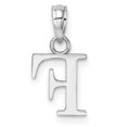 thumbnail image 4 of Diamond2Deal 14K Pendentif Initiale Lettre F en Or Blanc pour Femmes, 4 of 6