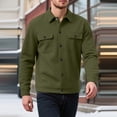 thumbnail image 4 of Yusimy Men's Trench Coat Double-Breasted Slim Fit Solid Mid-Length Casual Versatile Overcoat, 4 of 8