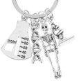 thumbnail image 3 of Biology Keychain Science Keyring Bag Backpack Hanging Decor DNA Keychain, 3 of 9