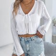 thumbnail image 2 of Woman with in Cardigans Denim Cardigan Long Loose Cardigan Fall Clothes for Women Work Leopard Kimono Summer Cardigan for Women Versatile Cardigan Big Knit Cardigan for Women Lime Cardigans for Women, 2 of 4