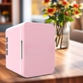 thumbnail image 2 of Mini Fridge 6 Liter/8 Cans For Bedroom Dorm & Car Personal Small Refrigerator For Makeup Beverage Drinks Portable Thermoelectric Cooler & Warmer Glass Door, 2 of 8