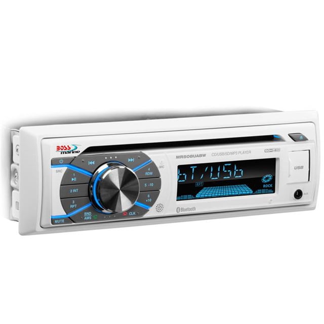 Boss Lecteur CD/MP3 Marin/bateau en Tableau de Bord USB/AUX Récepteur SD+Bluetooth/MR508UABW