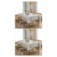 thumbnail image 4 of Baohd Durable And Easy To Wash Tablecloth With Vintage Style Rectangular Table Tablecloth Cotton Dining Tablecloth Table Cover linen 100*140CM 2Set, 4 of 6