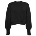 thumbnail image 1 of CEHVOM Women's Fashion Round Neck Solid Color Loose Fitting Pullover Sweater Clearance, 1 of 5