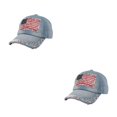 thumbnail image 2 of Decodeary Casquette de Baseball à la Mode Ajustable et Protégée du Soleil Chapeau Multicolore en Denim 2 2Set, 2 of 6