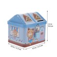 thumbnail image 3 of Shisuyan Kids Kiddy Bank Metal Saving Pot For Children Gift Simple Design Cartoon House Shape 1Set, 3 of 8