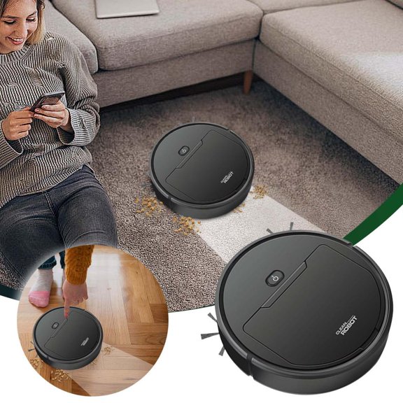 Feltree Aspirateur Robot Intelligent avec Balayage, Lavage et Aspiration 3-en-1, Navigation Intelligente pour Planchers de Bois Franc et Tapis, Nettoyage Automatique pour la Maison