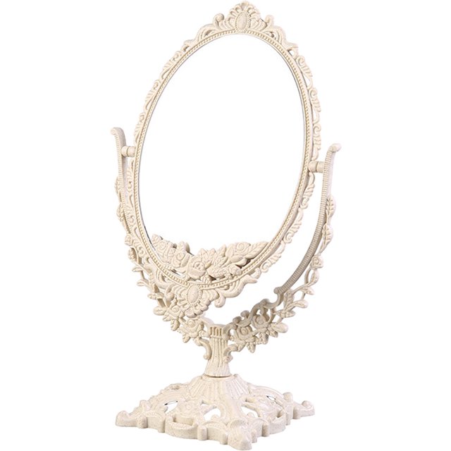 Shisuyan Miroir de Table Miroir de Bureau Coiffeuse Miroir de Maquillage Miroir Réglable Miroir Rotatif