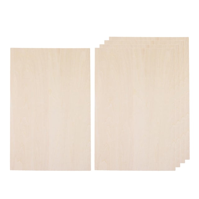 5 Pcs Planche de Contreplaqué Mince pour Faire un Modèle d'Avion Mini Maison Miniature Aéronef 300x200x2mm