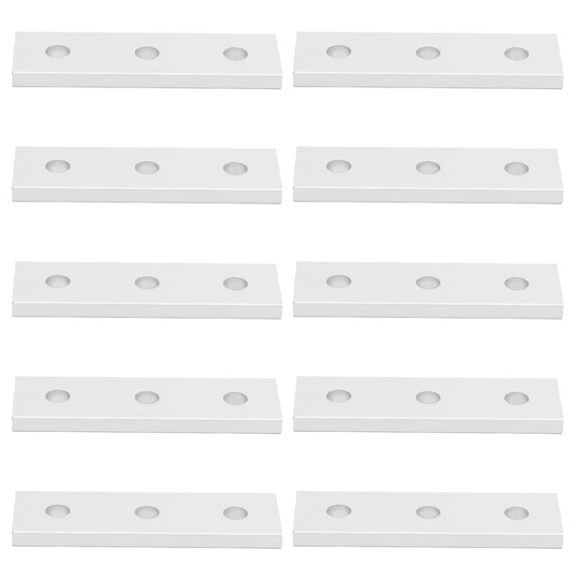 Plaques de Jonction Plates, Plaques de Jonction Droites Longue Durée de Service Résistant pour une Connexion d'Allongement Droite Trou 2020-3, Trou 3030-3, Trou 4040-3