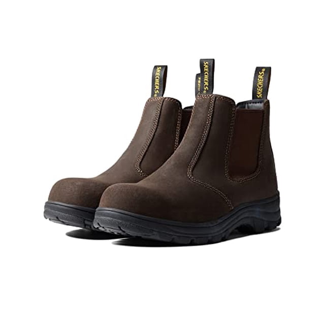 Skechers Women's Work Workshire Jannit Comp Toe Ankle Boots