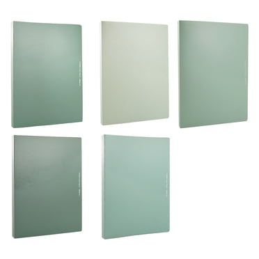 TopLLC Dossiers Vert Dégradé Lot de 10 Dossiers Diverses Couleurs Dossiers pour l'Organisation de Documents Dossiers en Plastique avec Pochettes Format A4 Dossiers à Pochettes Adaptés à l'École Dossier Vert Dégradé