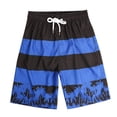 thumbnail image 4 of TIWEKE Mens Swim Trunks Swimming Shorts Stretch Quick Dry Zipper Pockets Blue,M, 4 of 9